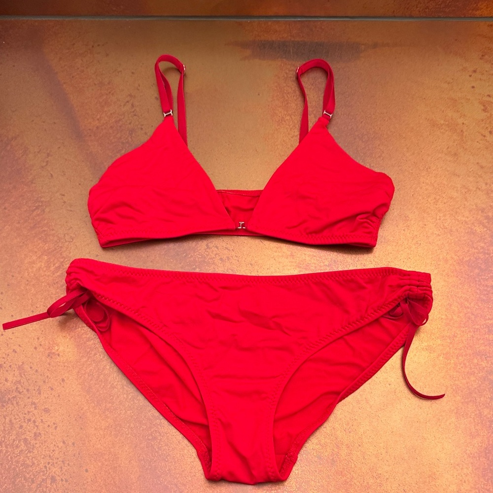 Vibrant Red Bikini Set for Women